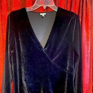 Self E women’s velvet, glitter, stretchy top.